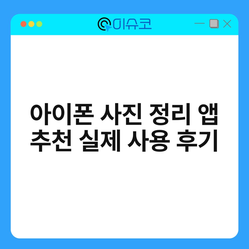 아이폰 사진 정리 앱 추천 실제 사용 후기 16